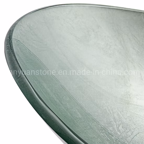 Clear Transparent Tempered Glass Vessel Bathroom Sinks