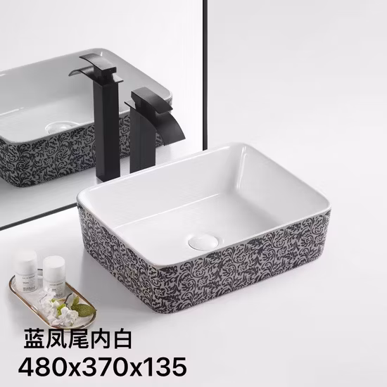 Chaozhou Fancy Round Ceramic Wash Basin Sink Lavabo Customized Bathroom Hand Wash Bowl Price Countertop Bathroom Sink