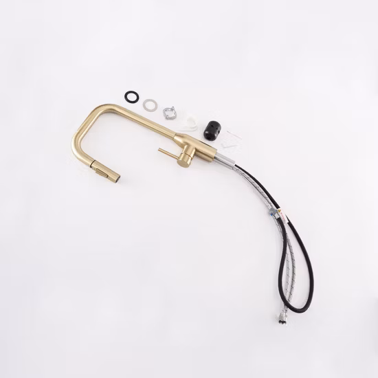 Sanitary Ware Factory Kitchen Sink Tap Water Tap PVD Champaign Swivel Faucet Gold Kitchen Tap Put Down Upc 304 Stainless Steel Kitchen Mixer Kitchen Faucet